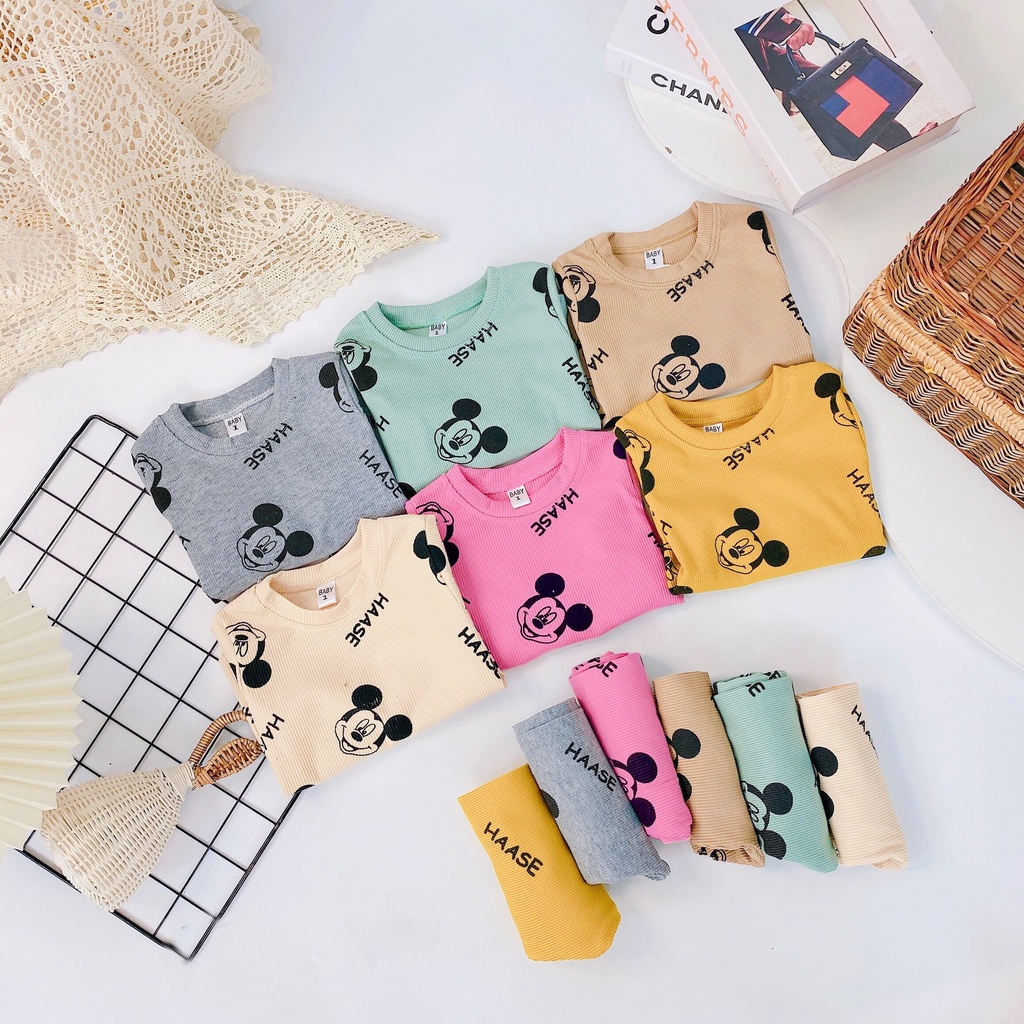 (8-20kg) Đồ bộ cho bé dài tay QATE787 - đồ bộ cho bé trai và đồ bộ cho bé gái mặc thu đông TB143