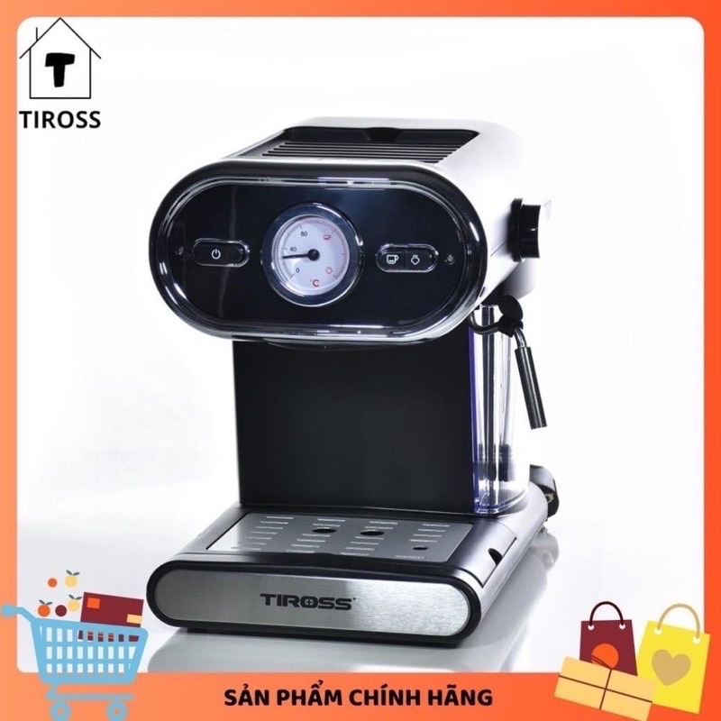 Máy pha cà phê Tiross TS621 | TS6211 Espressno (15bar), (Chính hãng - bảo hành 12 tháng)