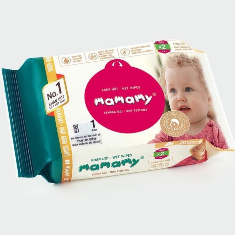 Khăn giấy ướt Mamamy 30 tờ