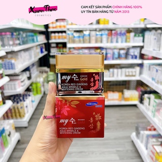 Kem sâm hàn quốc my gold, kem hồng sâm, kem dưỡng da hồng sâm hàn quốc my gold red ginseng
