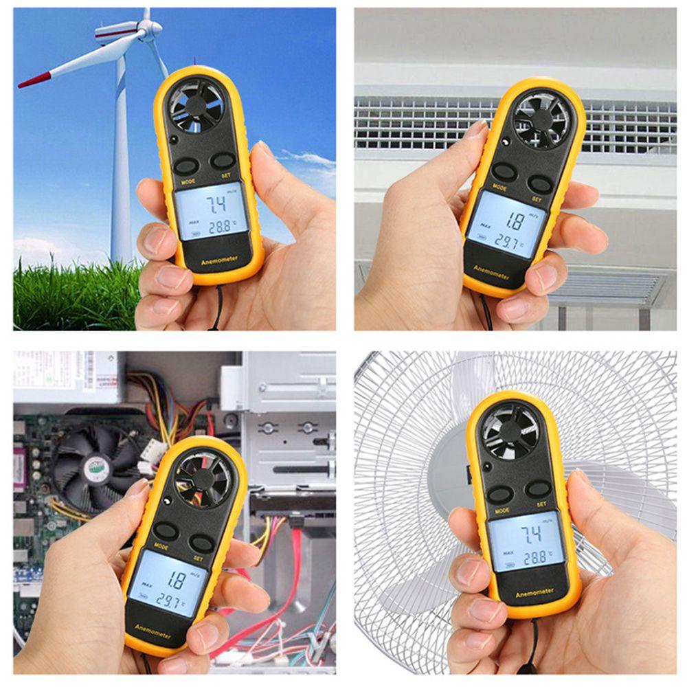 LONTIME Máy Đo Nhiệt Độ Gió / Lạnh Kỹ Thuật Số Chuyên Nghiệp
