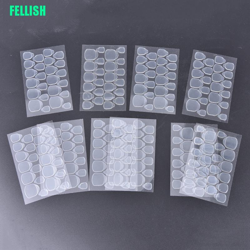 [Hàng mới về] Set 10 tấm keo hai mặt trong suốt chuyên dụng dán móng tay giả