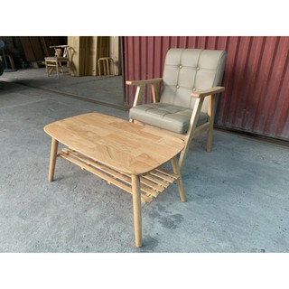 Bàn Trà Bàn Sofa Góc Bo Tròn 2 Tầng Bằng Gỗ Cao Su Tự Nhiên