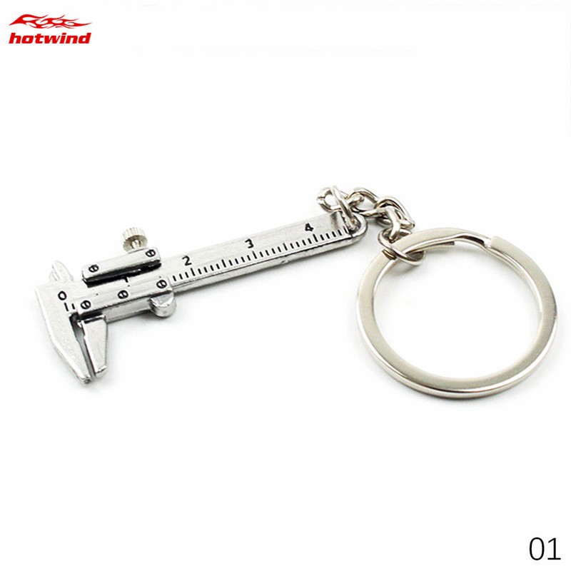 Móc khóa hình thước cặp vernier mini bằng kim loại