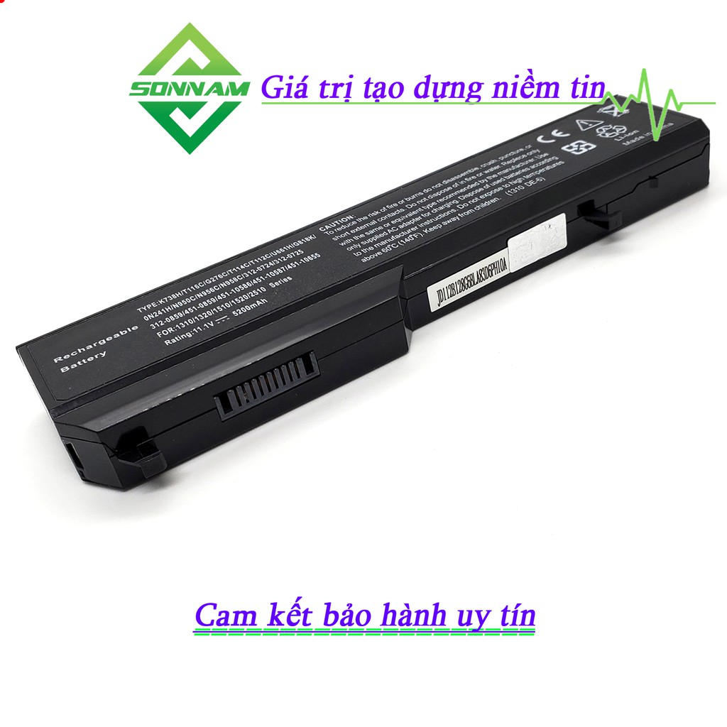 Pin Laptop Dell Vostro 1310, 1320, 1510, 1520 - Bảo Hành Đổi Mới 9 Tháng