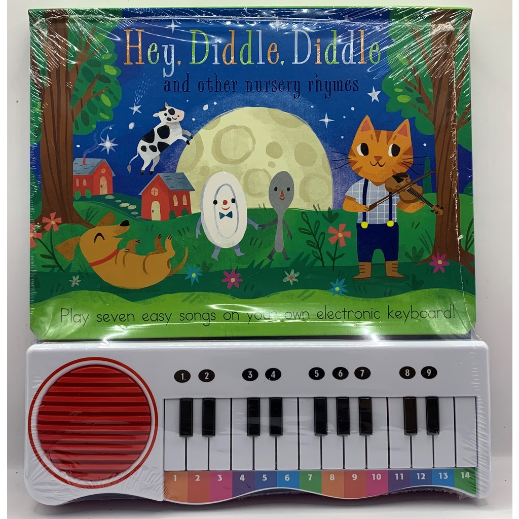 Đàn piano cho bé, sách âm thanh Piano book, hướng dẫn đàn, hát các bản nhạc thiếu nhi Tiếng Anh - Đồ chơi thông minh