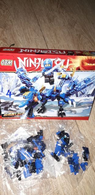 Lắp ráp 1 hộp LegoNinjutsu Rồng 99508 có nhiều chi tiết