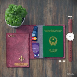 Ví để passport màu mận + hơn 20 màu khác