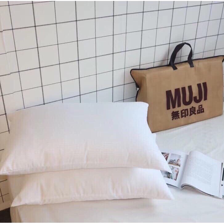 Ruột gối SALE thơm MUJI chất liệu bông tự nhiên cao cấp kháng khuẩn mềm mại