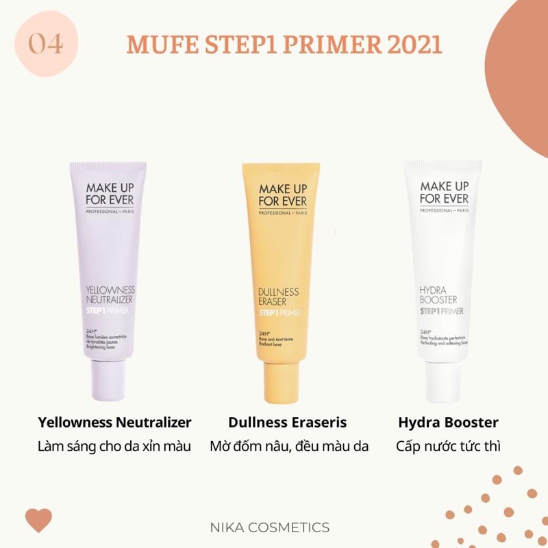 Kem lót trang điểm chuyên nghiệp MAKE UP FOR EVER Step 1 Primer phiên bản 2021