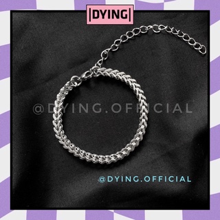 Vòng tay dạng vảy cá đan chéo - thép titan không rỉ