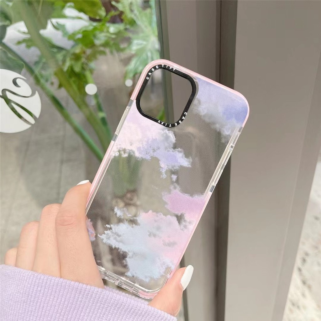 Ốp Điện Thoại Họa Tiết Cầu Vồng / Đám Mây / Trái Tim Nhiều Màu Cho Iphone X Xr Xsmax 11promax 12promax