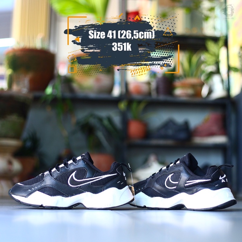 giày chính hãng đã qua sử dụng (Nike Womens WMNS Air Heights 'Black' Marathon Running)