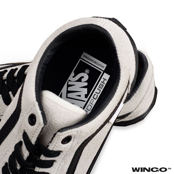 Vans Old Skool Skateboarding Full White Suede