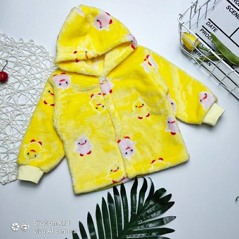 Áo khoác lông tuyết ấm cho bé sơ sinh 3_10kg