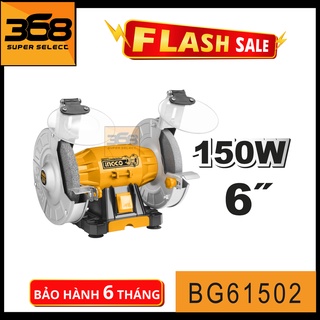 Máy mài 2 đầu công suất 150w đá mài 150mm ingco bg61502