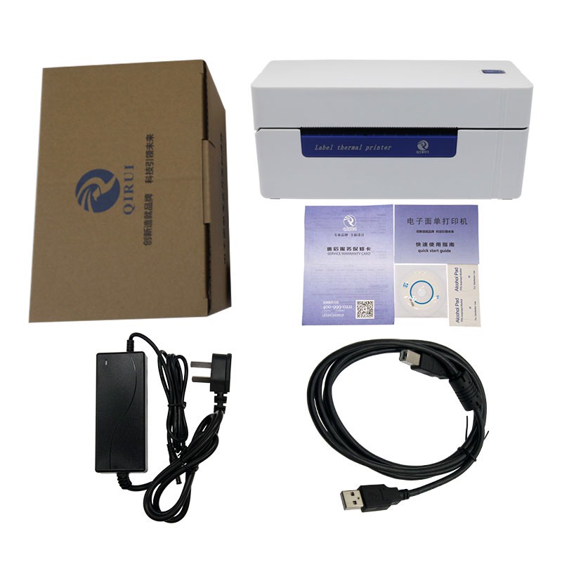 Máy In Nhiệt QIRUI QR-368 In đơn hàng Shopee, Tem, Mã Vạch, Dùng Giấy In Nhiệt Tự Dính Chính Hãng