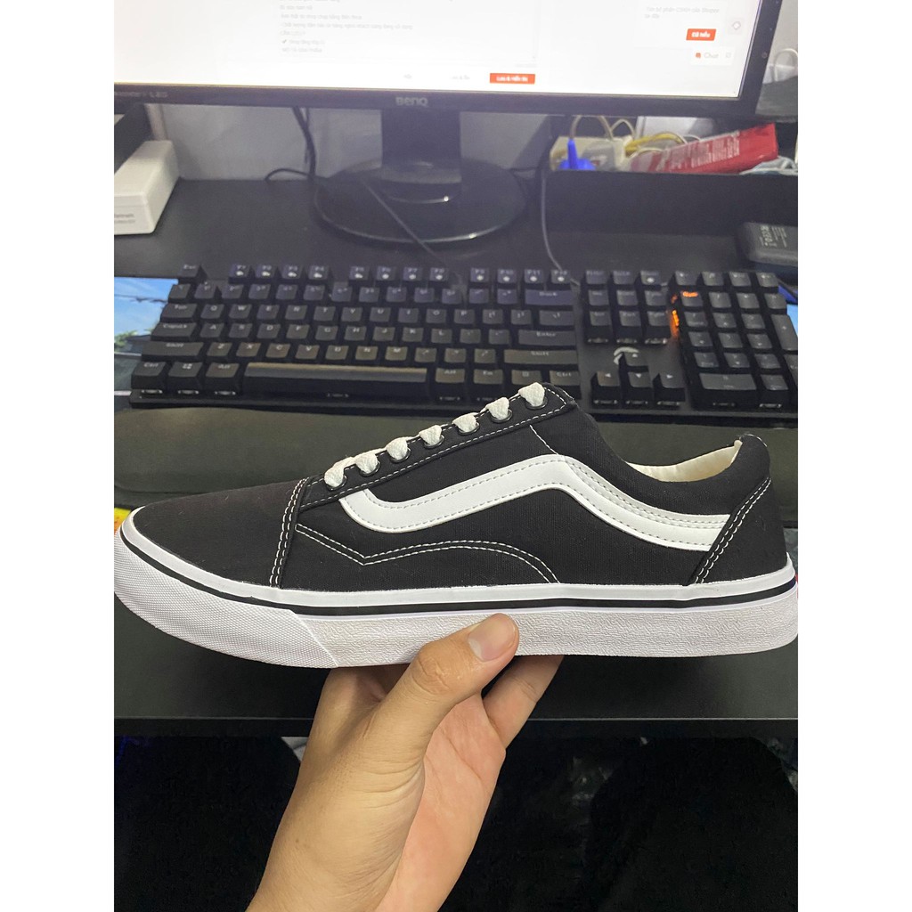 [Mã FAGREEN245 giảm tới 30K đơn 99K] [FULL BOX+ ẢNH THẬT] Giày VANS OKD SKOOL ĐEN TRẮNG | BigBuy360 - bigbuy360.vn