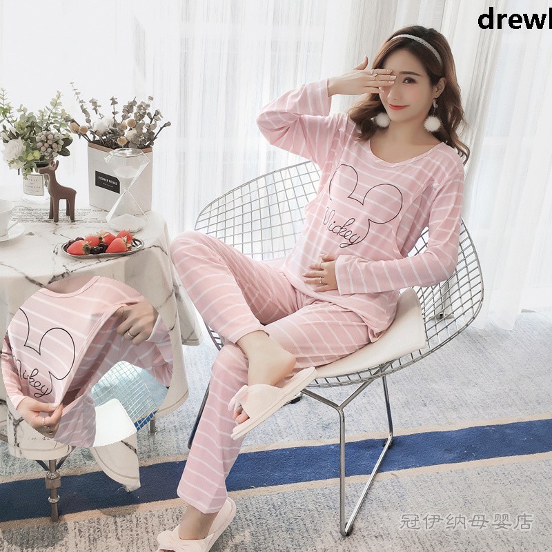 Bộ Đồ Ngủ Thời Trang Tay Dài Form Rộng Thoải Mái | BigBuy360 - bigbuy360.vn