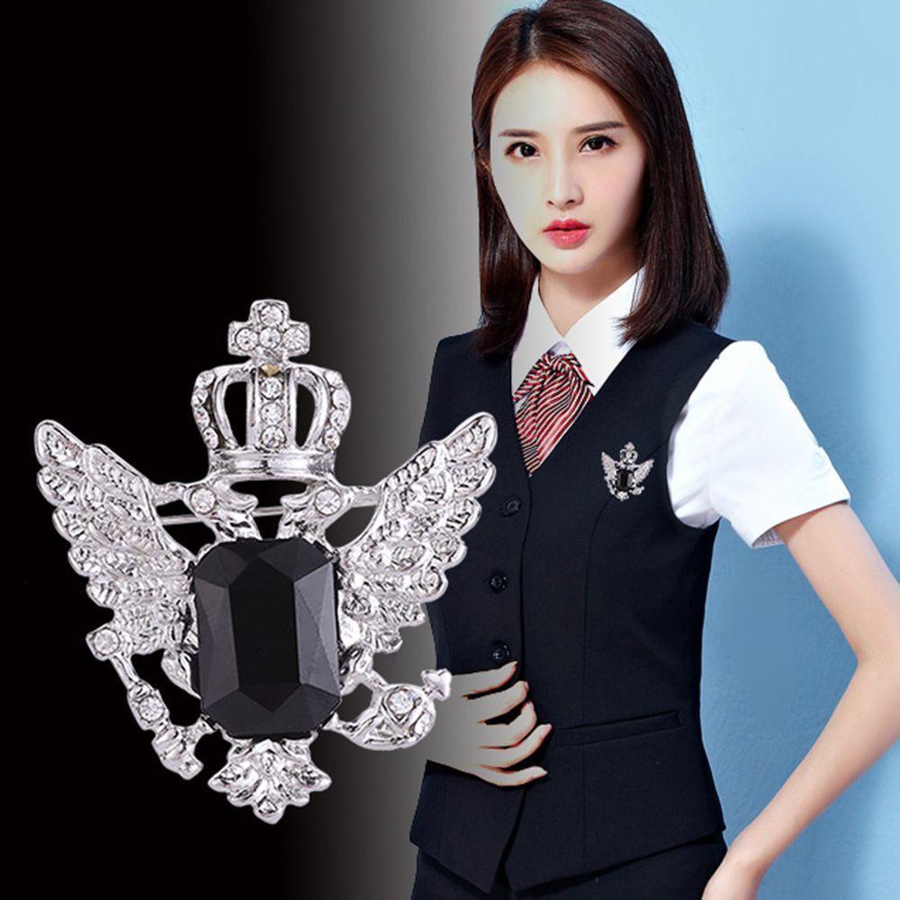 Trâm Cài Áo Hình Đại Bàng Vương Miện Bằng Hợp Kim Phong|Áo Thun Nam Thiết Kế Đơn Giản Thời Trang Trẻ Trung