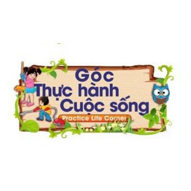Bảng tên góc trang trí lớp học mầm non kích thước 50x25cm