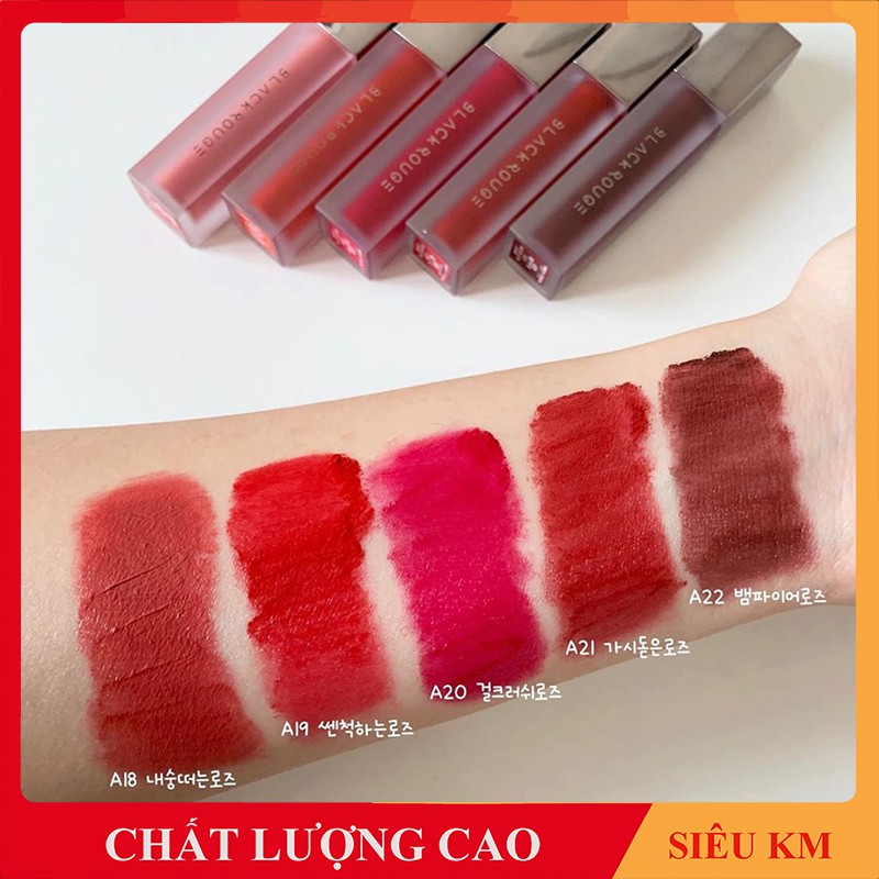 [Check Được Mã Vạch] Son Black Rouge Ver 4- Hàng Nhập Khẩu Hàn Quốc Chính Hãng - Son Kem Siêu Lì, Lâu Trôi | BigBuy360 - bigbuy360.vn