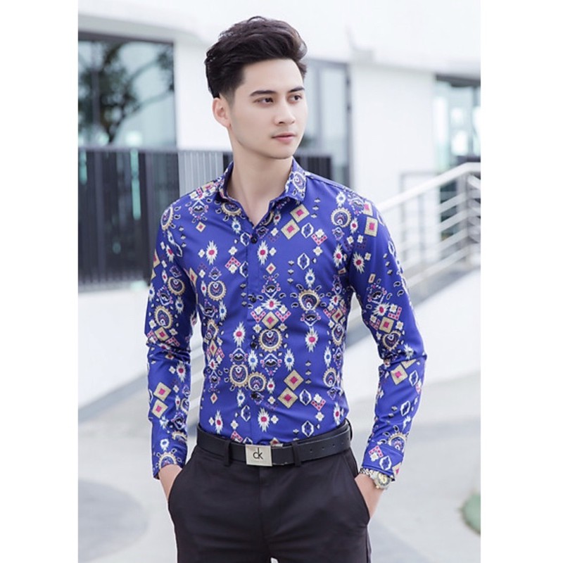 ÁO SƠ MI NAM DÀI TAY - HOẠ TIẾT ĐỘC LẠ - KOREA DESIGN NEW