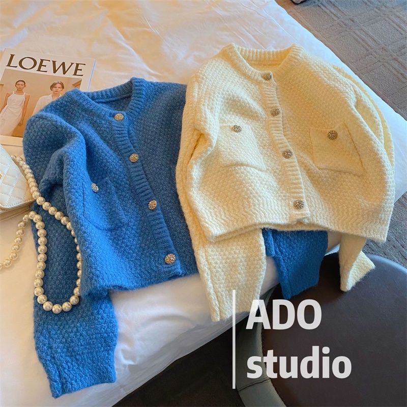 Áo Khoác Cardigan Dệt Kim Thiết Kế Mới Thời Trang Mùa Thu Đông Dành Cho Nữ