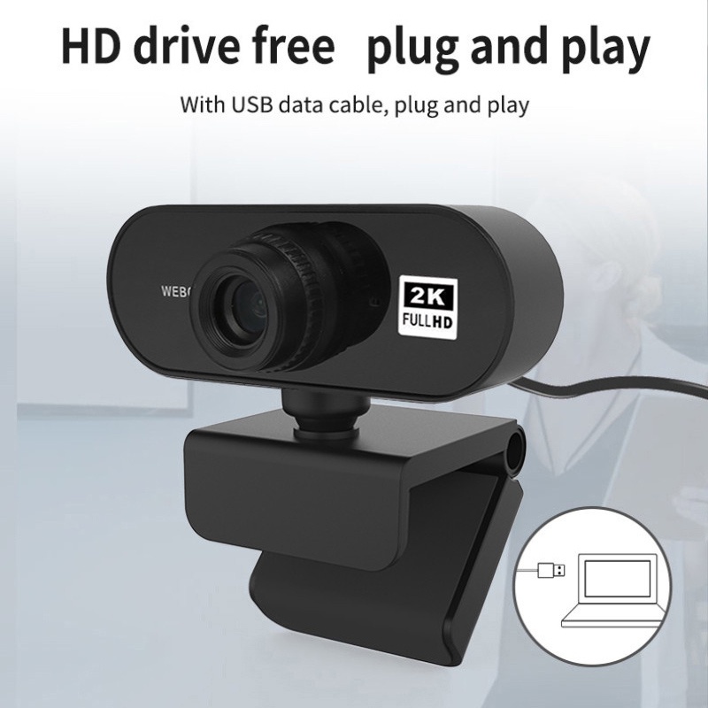 Webcam tự động lấy nét toàn diện 2K HD USB tích hợp micro cho máy tính | BigBuy360 - bigbuy360.vn