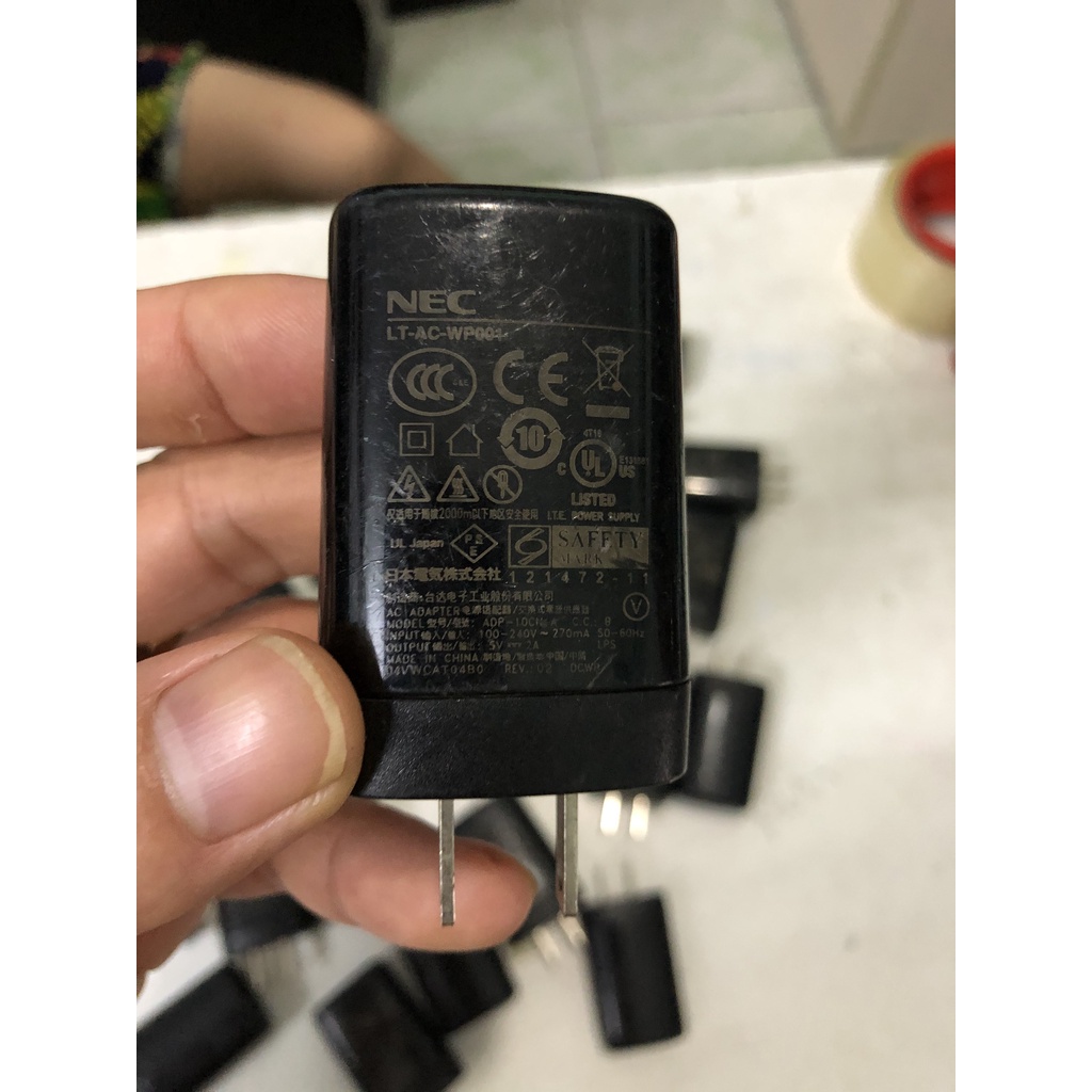 Sạc nội địa nhật  hiệu Nec 5v/2A cho máy tính bảng, điện thoại và Camera không dây chạy 24/7