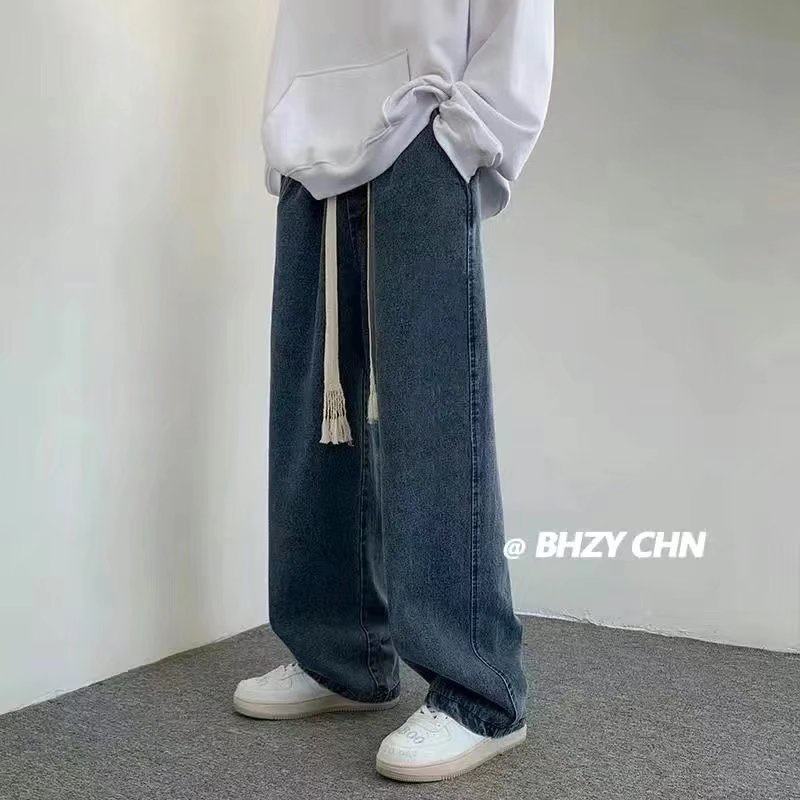 Quần Jean Dài Dáng Rộng Cỡ Lớn Thoải Mái Thời Trang Cho Nam Size S-3XL