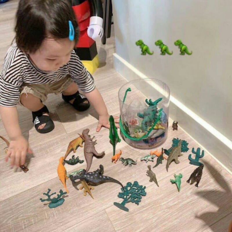 Bộ 26 đồ chơi khủng long cho bé nhựa dẻo an toàn (bộ lớn)