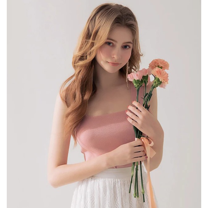 [Mã WABRM50 giảm 15% đơn 99k] Áo dệt kim sát nách dây chéo sau nữ Air Space 1921121 | BigBuy360 - bigbuy360.vn