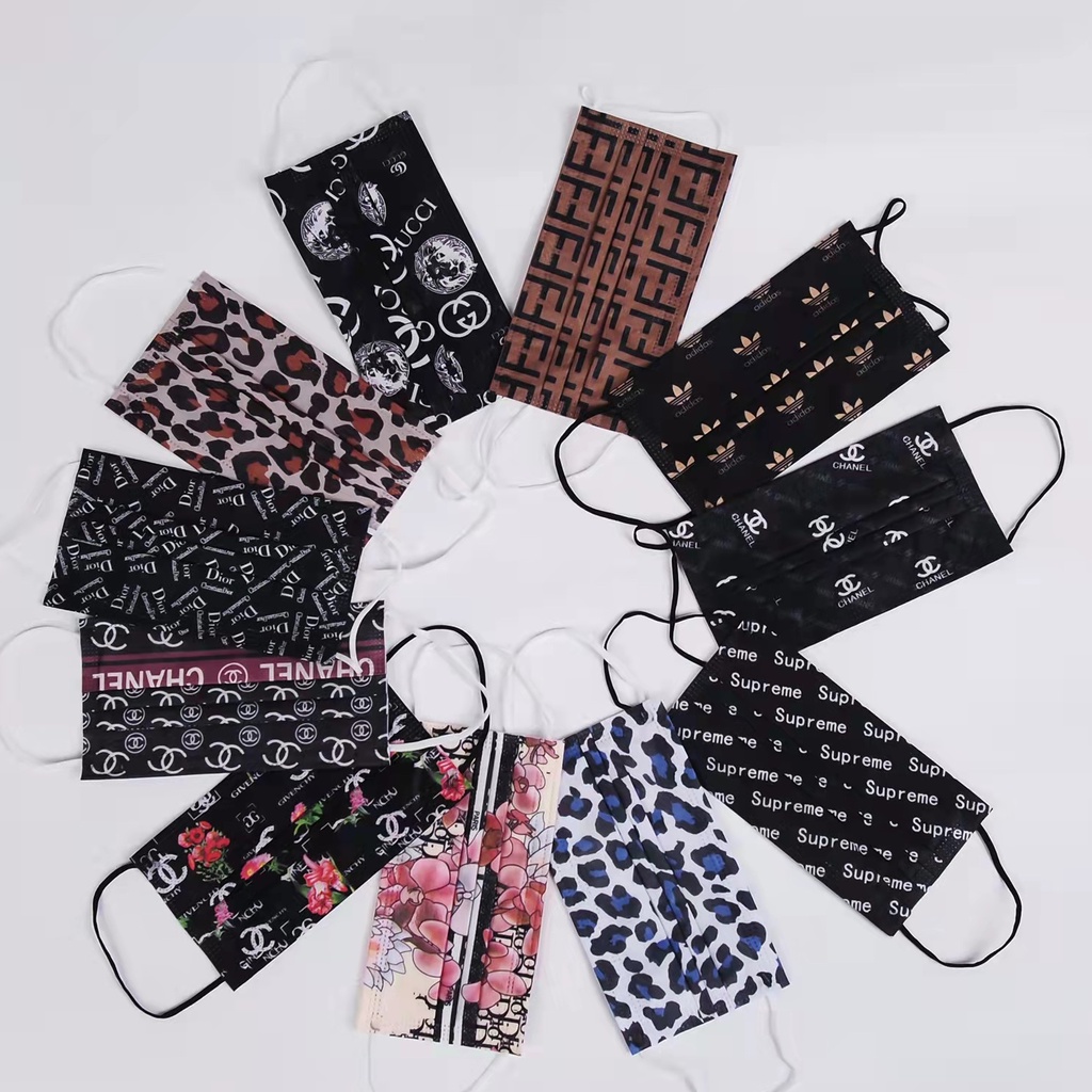 Set 10/50 Khẩu Trang 3 Lớp Dùng Một Lần Cho Người Lớn