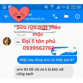 Sữa rửa mặt thảo mộc