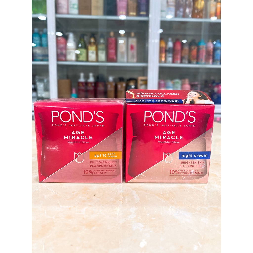 (50g) Kem ngăn ngừa lão hóa POND'S Age Miracle ban ngày và ban đêm chính hãng công ty