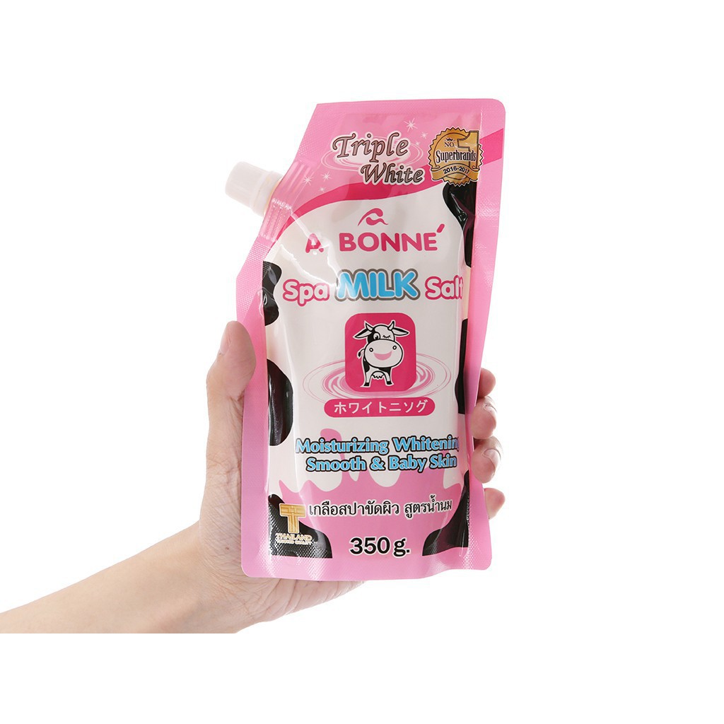 Muối Tắm Sữa Bò Tẩy Tế Bào Chết Abonne Thái Lan Gói Lớn 350g- A Bonne Spa Milk Salt | BigBuy360 - bigbuy360.vn