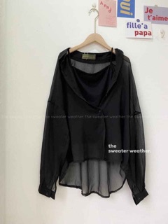 Set áo sơ mi mỏng + áo dây
