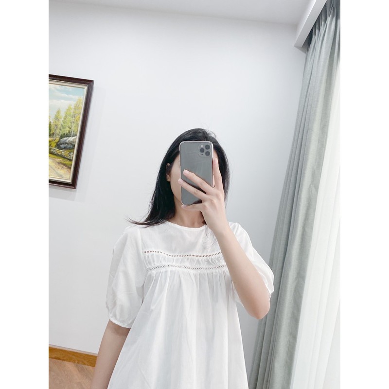 [Quà Tặng Dây Buộc Tóc Bạn Nhé] Áo Babydoll 2 hàng ren 🍒🍒 Áo Babydoll tay bồng siêu xinh 🍒🍒