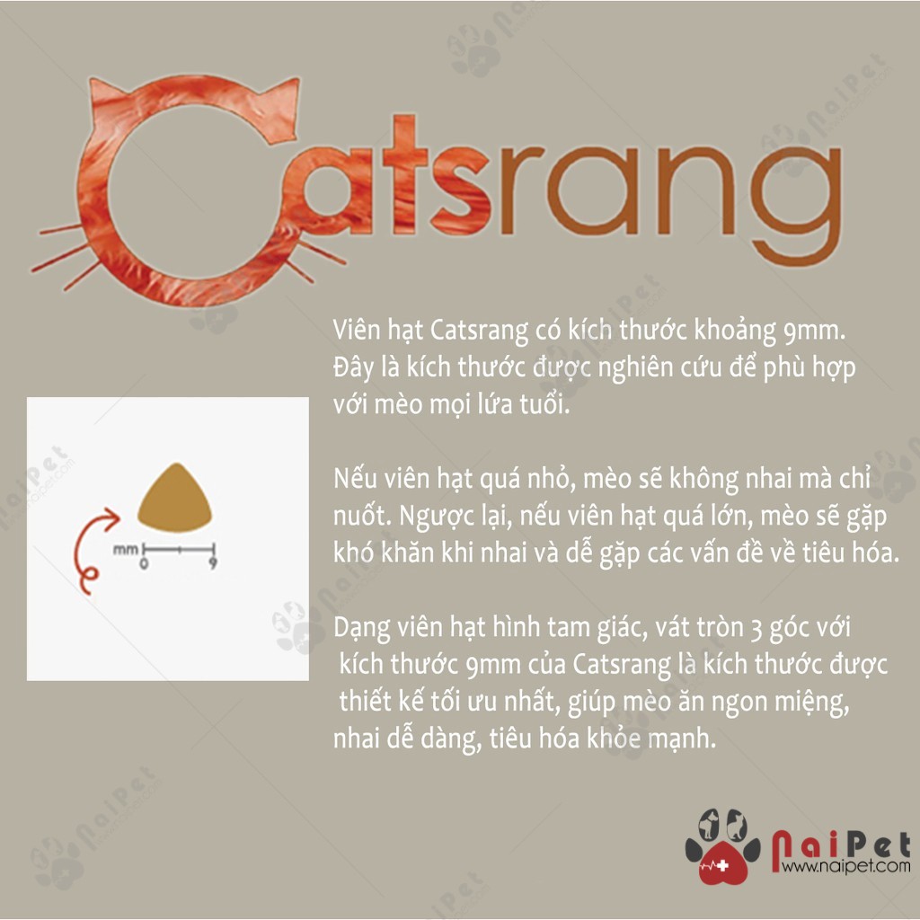 Thức ăn Hạt Cho Mèo Catsrang Hàn Quốc 5kg