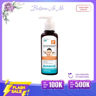 Gel rửa mặt kháng khuẩn Elfa Pharm acnacid 150ml - dành cho da mụn
