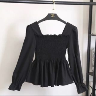 ÁO KIỂU CỔ VUÔNG TAY DÀI