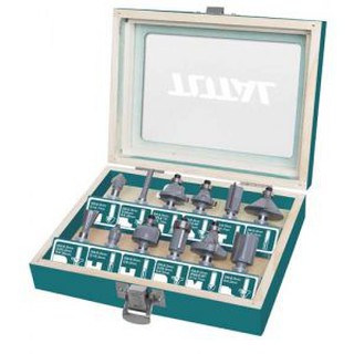 Bộ mũi phay gỗ 12 chi tiết 12.7mm Total TACSR0102121 [chính hãng]