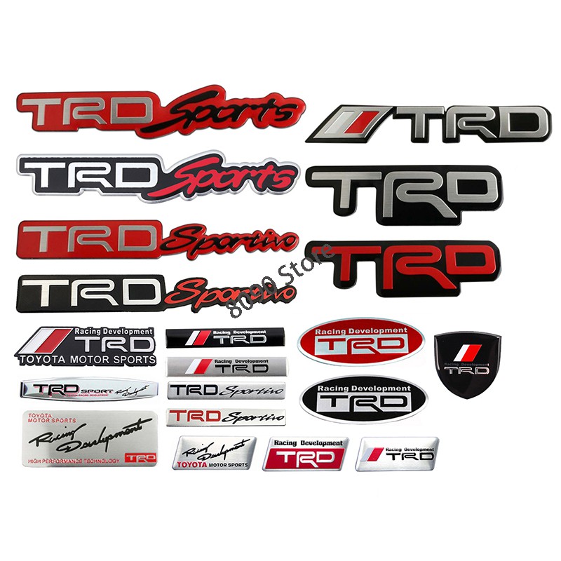 Miếng dán chữ trang trí xe hơi Toyota Avensis Auris Hilux Reiz Trd