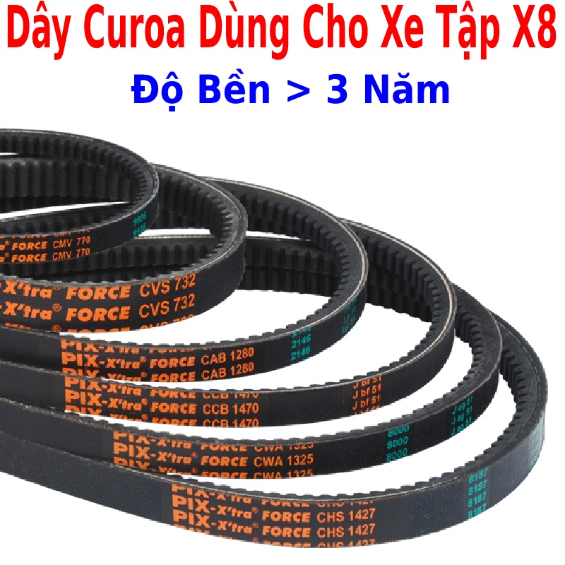 Xe đạp tập thể dục tập gym tập thể thao tại trong nhà Queen Sport X8 - Dây curoa cao su dự phòng dùng cho xe đạp thể dục