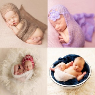 Tổ kén vải thưa co giãn 1-8 làm đạo cụ chụp hình cho bé