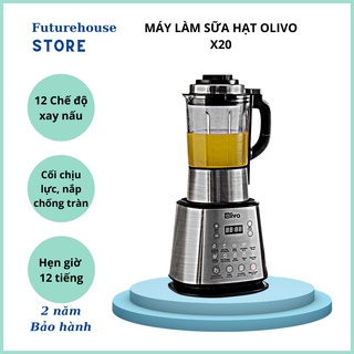 Máy làm sữa hạt, máy xay nấu đa năng OLIVO X20, Bảo hành chính hãng 24 tháng