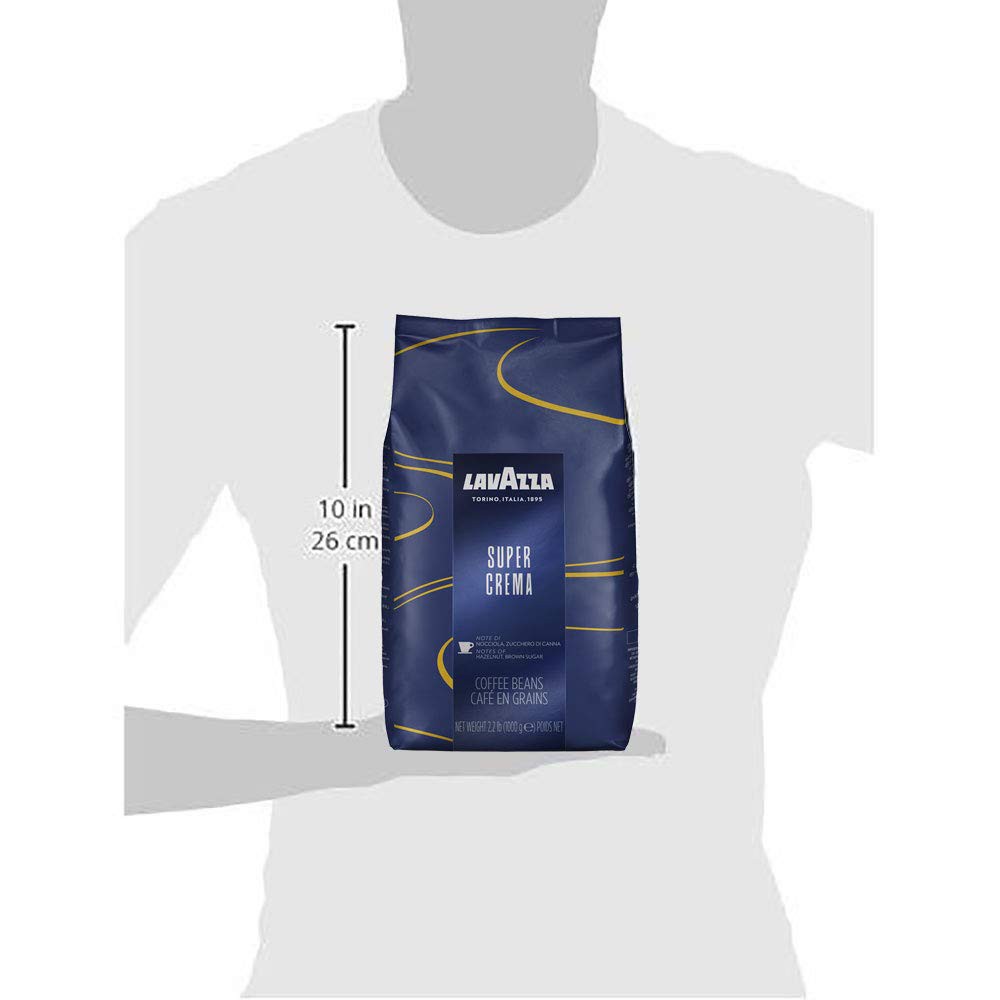 Cà phê hạt Lavazza Coffee Espresso Super Crema 1000g Date 1-2025