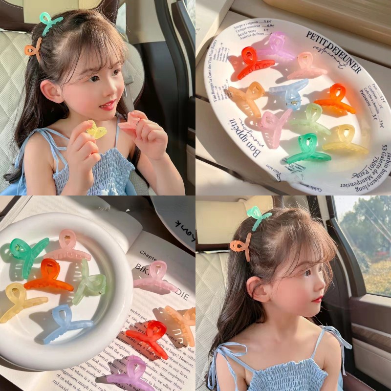 Kẹp Tóc Hình Cá Mập Màu Kẹo Ngọt Phong Cách Hàn Quốc Dễ Thương Cho Bé Gái