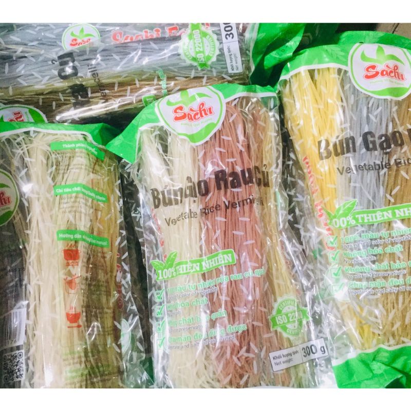 Bún Gạo Rau Củ ngũ sắc Sachi 300gr